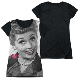 I Love Lucy Timeless Juniors Black Back T-Shirt Juniors Black Back T-Shirt I Love Lucy   