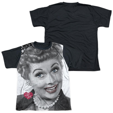 I Love Lucy Timeless youth black back t-shirt for ages 8 to 12