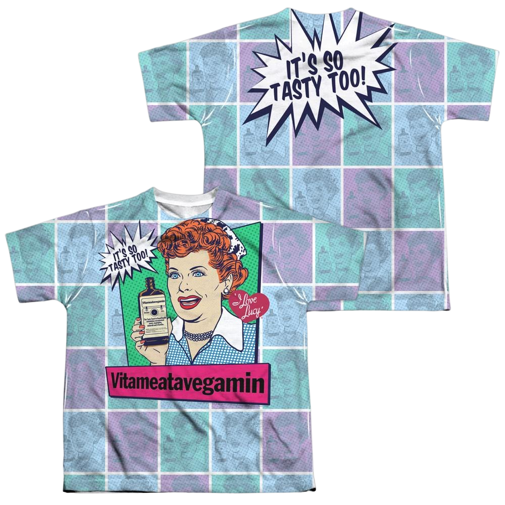 I Love Lucy All Over Vita Comic Youth All-Over Print T-Shirt (Ages 8-12) Youth All-Over Print T-Shirt (Ages 8-12) I Love Lucy   
