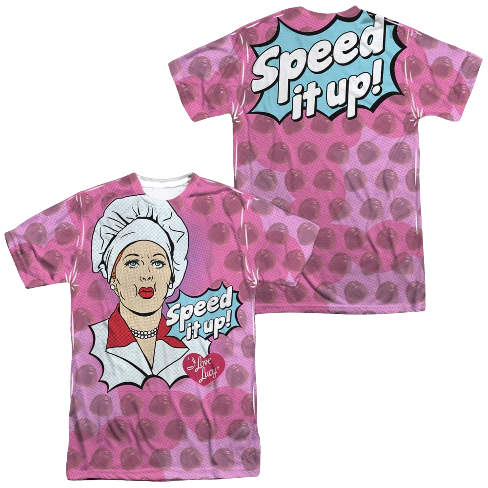 I Love Lucy All Over Speed It Up Men's All Over Print T-Shirt Men's All-Over Print T-Shirt I Love Lucy   