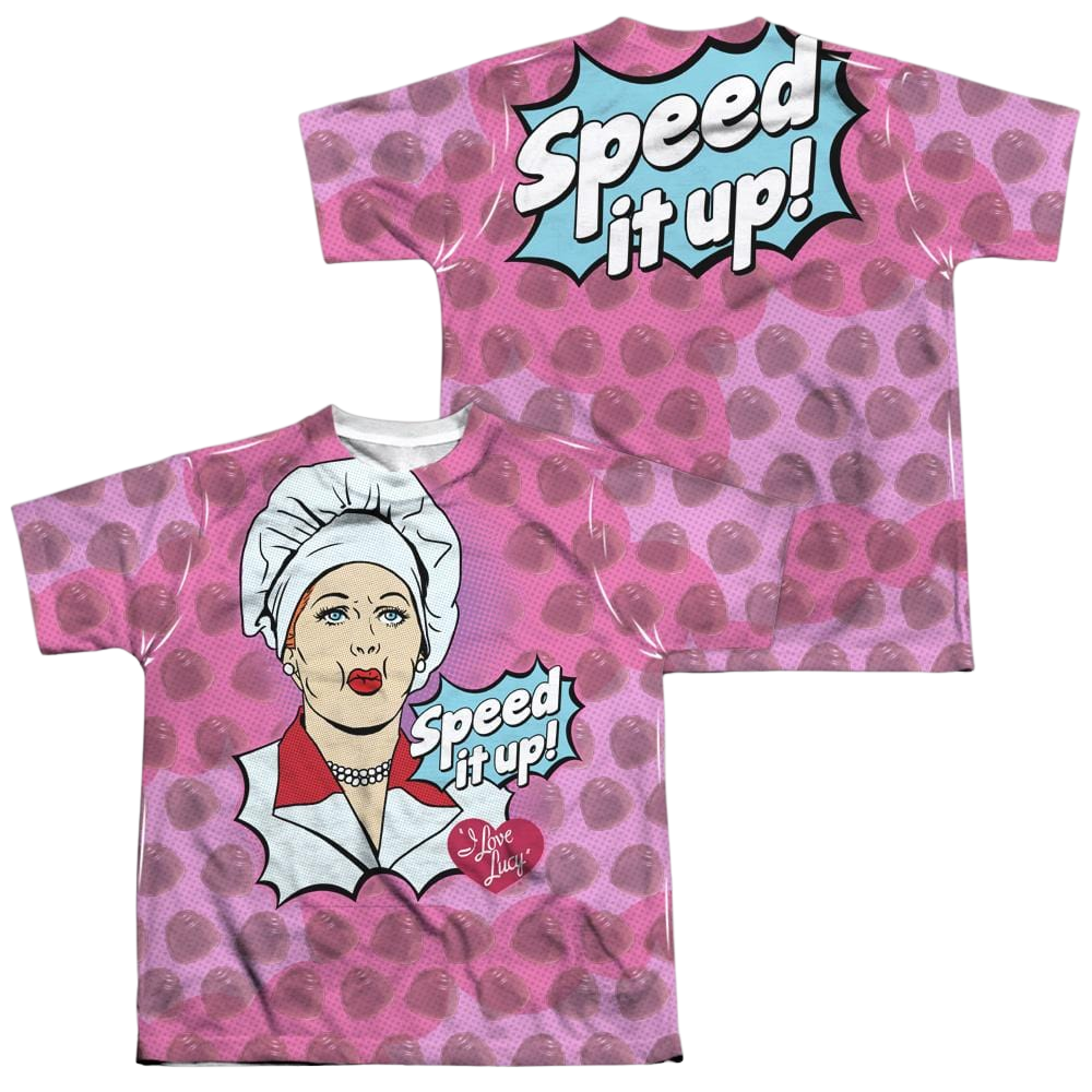 I Love Lucy All Over Speed It Up Youth All-Over Print T-Shirt (Ages 8-12) Youth All-Over Print T-Shirt (Ages 8-12) I Love Lucy   
