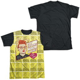 I Love Lucy Warm All Over Men's Black Back T-Shirt Men's Black Back T-Shirt I Love Lucy   