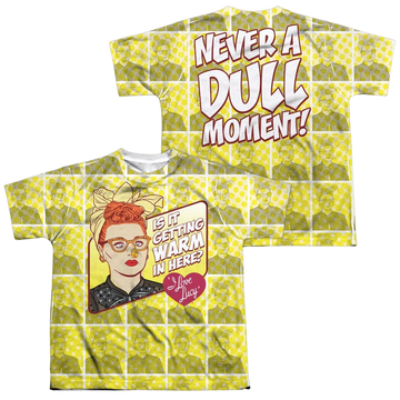 I Love Lucy Warm All Over youth all-over print t-shirt for ages 8 to 12