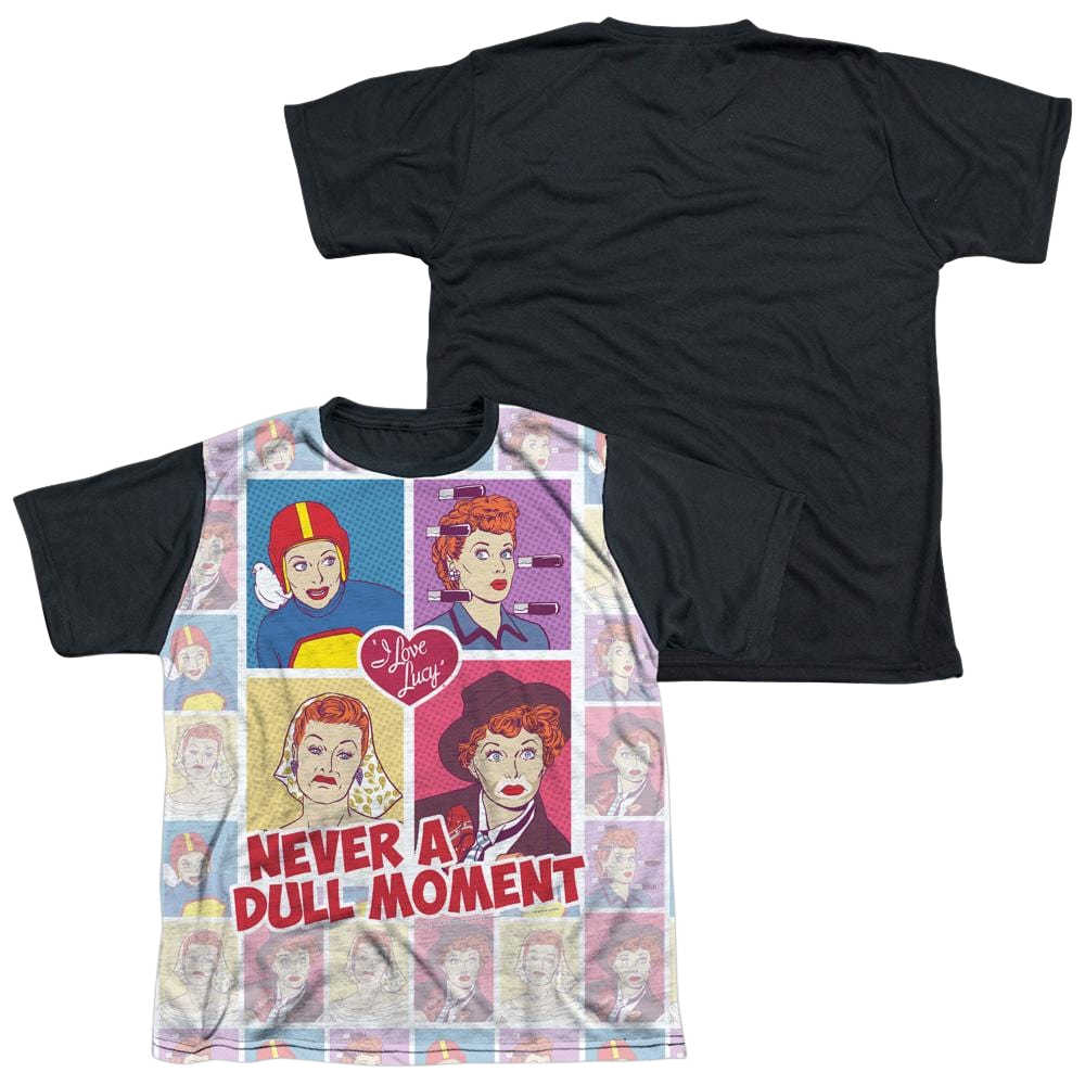 I Love Lucy All Over Panels Youth Black Back T-Shirt (Ages 8-12) Youth Black Back T-Shirt (Ages 8-12) I Love Lucy   