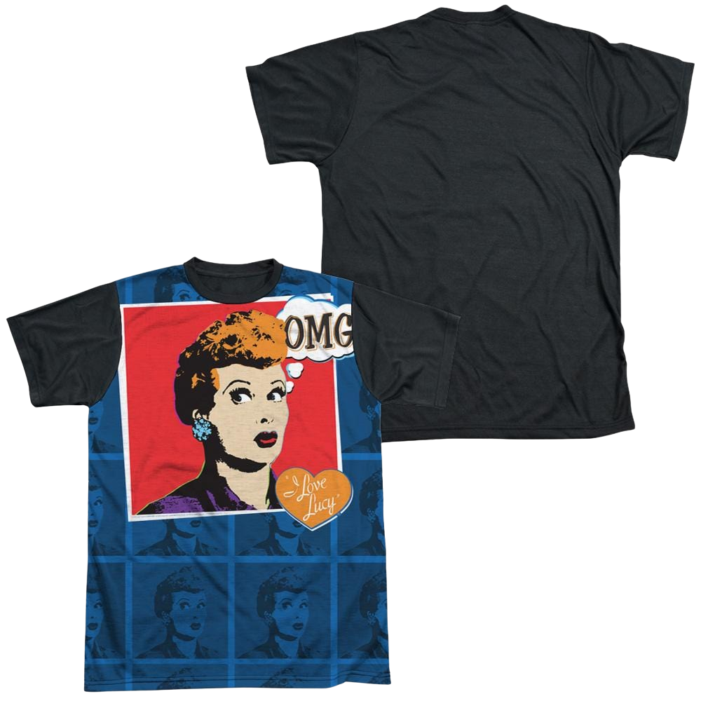 I Love Lucy Omg Men's Black Back T-Shirt Men's Black Back T-Shirt I Love Lucy   