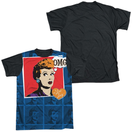 I Love Lucy Omg Men's Black Back T-Shirt Men's Black Back T-Shirt I Love Lucy   