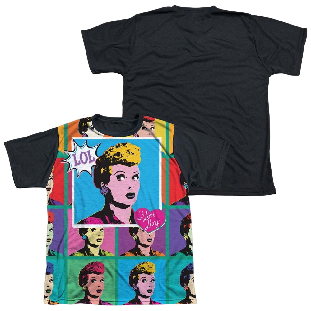 I Love Lucy Lol Youth Black Back T-Shirt (Ages 8-12) Youth Black Back T-Shirt (Ages 8-12) I Love Lucy   