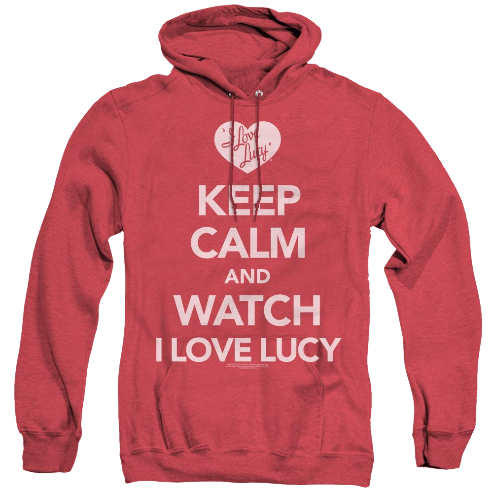 I Love Lucy Keep Calm And Watch - Heather Pullover Hoodie Heather Pullover Hoodie I Love Lucy   