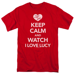 I Love Lucy Keep Calm And Watch Men's Regular Fit T-Shirt Men's Regular Fit T-Shirt I Love Lucy   