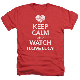 I Love Lucy Keep Calm And Watch Men's Heather T-Shirt Men's Heather T-Shirt I Love Lucy   