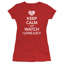 I Love Lucy Keep Calm And Watch Juniors T-Shirt Juniors T-Shirt I Love Lucy   