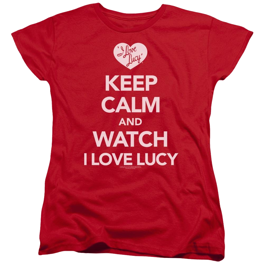 I Love Lucy Keep Calm And Watch Women's T-Shirt Women's T-Shirt I Love Lucy   