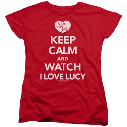 I Love Lucy Keep Calm And Watch Women's T-Shirt Women's T-Shirt I Love Lucy   