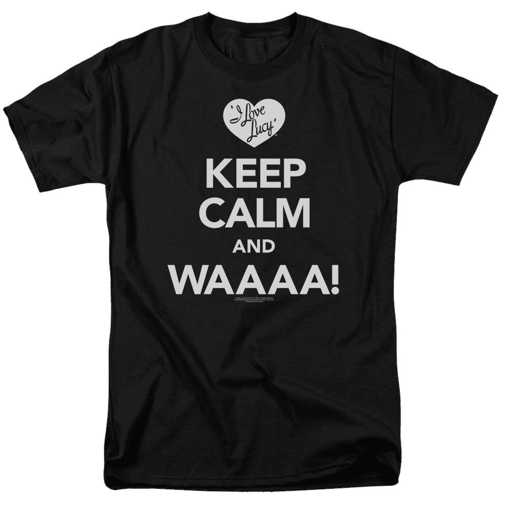 I Love Lucy Keep Calm Waaa Men's Regular Fit T-Shirt Men's Regular Fit T-Shirt I Love Lucy   