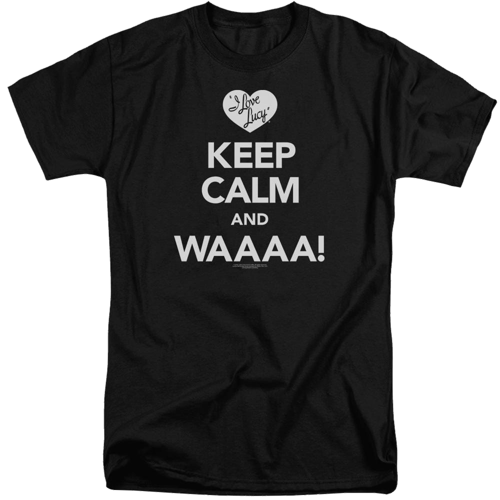 I Love Lucy Keep Calm Waaa Men's Tall Fit T-Shirt Men's Tall Fit T-Shirt I Love Lucy   