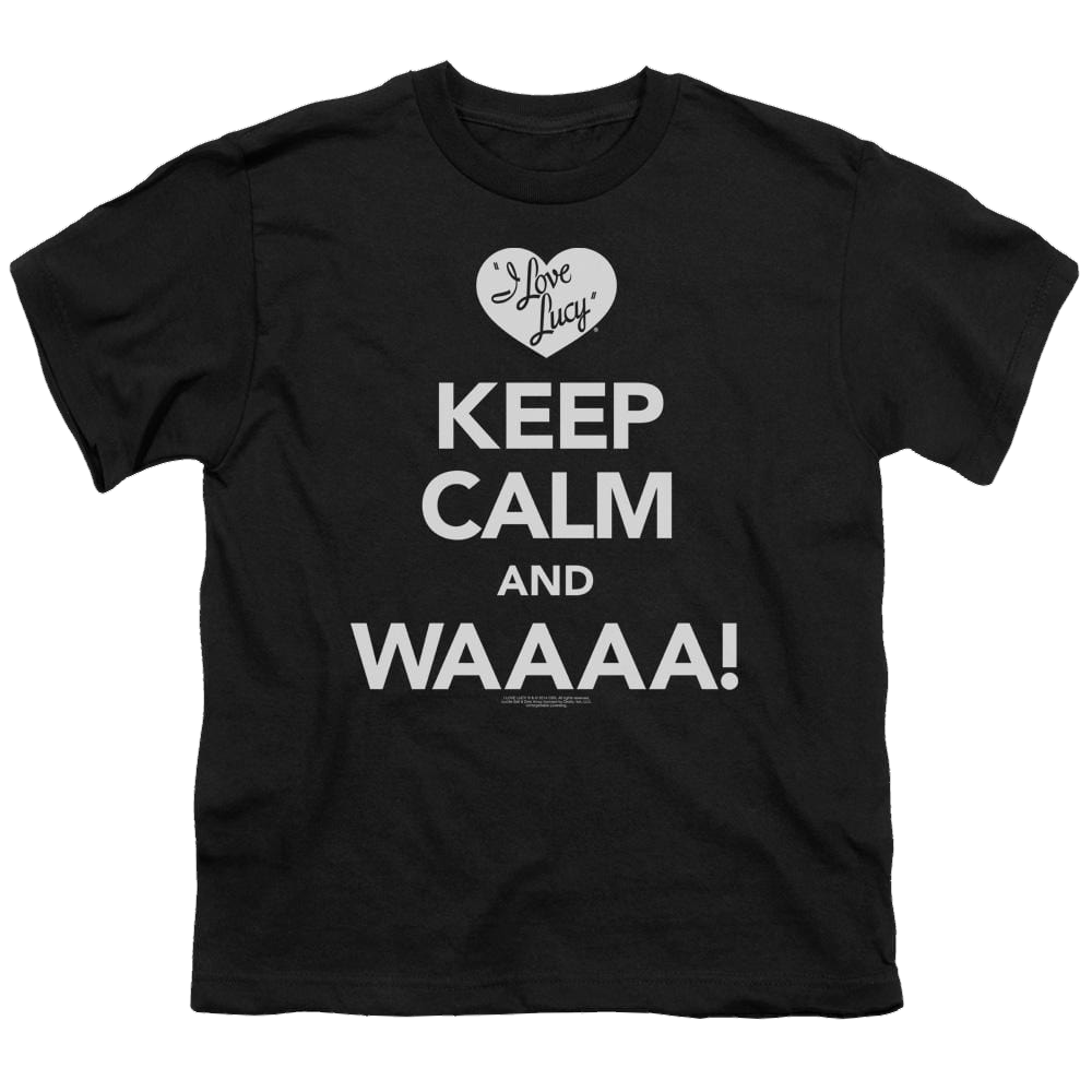 I Love Lucy Keep Calm Waaa Youth T-Shirt (Ages 8-12) Youth T-Shirt (Ages 8-12) I Love Lucy   