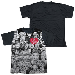 I Love Lucy Faces Youth Black Back T-Shirt (Ages 8-12) Youth Black Back T-Shirt (Ages 8-12) I Love Lucy   