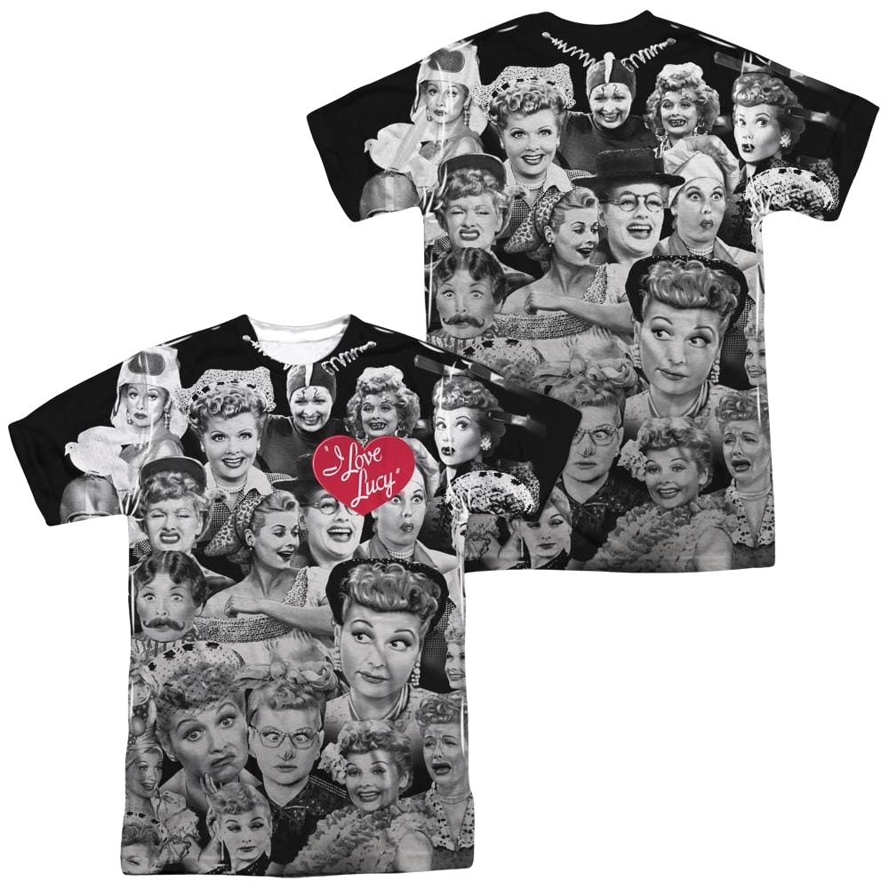 I Love Lucy Faces Men's All Over Print T-Shirt Men's All-Over Print T-Shirt I Love Lucy   