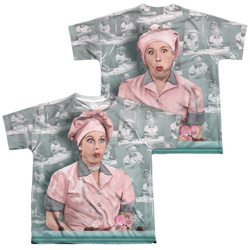 I Love Lucy Chocolate Belt Youth All-Over Print T-Shirt (Ages 8-12) Youth All-Over Print T-Shirt (Ages 8-12) I Love Lucy   
