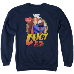 I Love Lucy To The Rescue Men's Crewneck Sweatshirt Men's Crewneck Sweatshirt I Love Lucy   