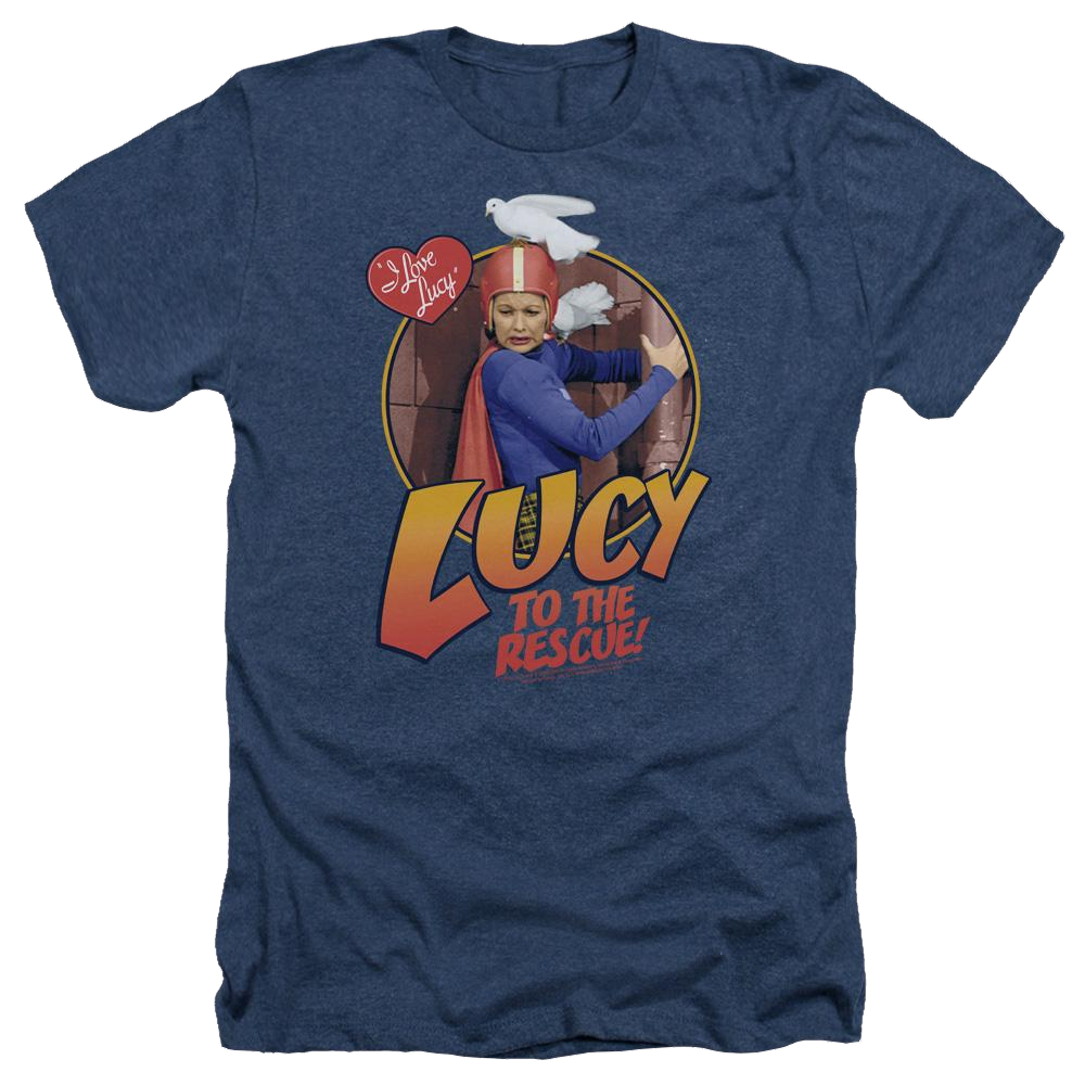 I Love Lucy To The Rescue Men's Heather T-Shirt Men's Heather T-Shirt I Love Lucy   
