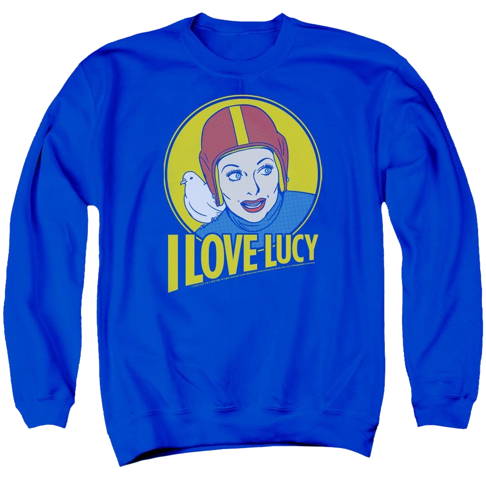 I Love Lucy Lb Super Comic Men's Crewneck Sweatshirt Men's Crewneck Sweatshirt I Love Lucy   