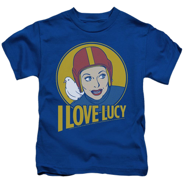 Royal kid's t-shirt for ages 4 to 7 with I Love Lucy Lb Super Comic graphic