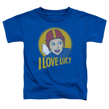 Royal toddler t-shirt with I Love Lucy Lb Super Comic graphic