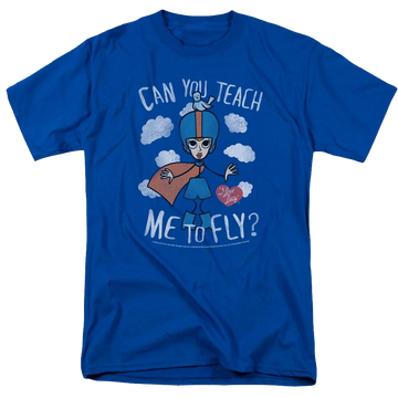 Royal men's regular fit t-shirt with I Love Lucy Fly graphic