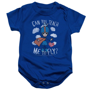 Royal baby bodysuit with I Love Lucy Fly graphic
