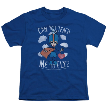 Royal youth t-shirt for ages 8 to 12 with I Love Lucy Fly graphic