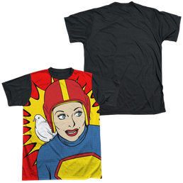 I Love Lucy Super Lucy Men's Black Back T-Shirt Men's Black Back T-Shirt I Love Lucy   