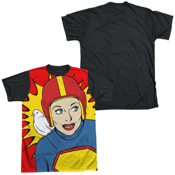 I Love Lucy Super Lucy men's black back t-shirt