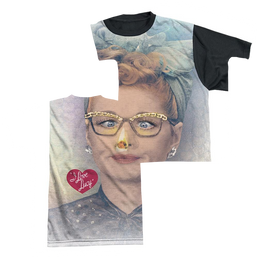 I Love Lucy Oh Nose Men's Black Back T-Shirt Men's Black Back T-Shirt I Love Lucy   