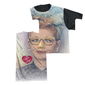 I Love Lucy Oh Nose Men's Black Back T-Shirt Men's Black Back T-Shirt I Love Lucy   