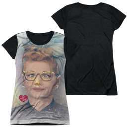 I Love Lucy Oh Nose Juniors Black Back T-Shirt Juniors Black Back T-Shirt I Love Lucy   