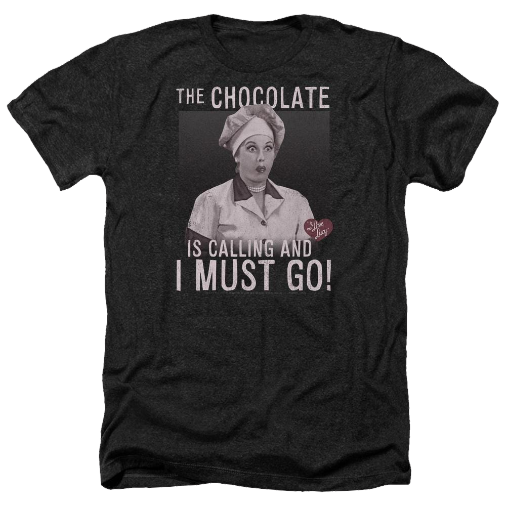 I Love Lucy Chocolate Calling Men's Heather T-Shirt Men's Heather T-Shirt I Love Lucy   