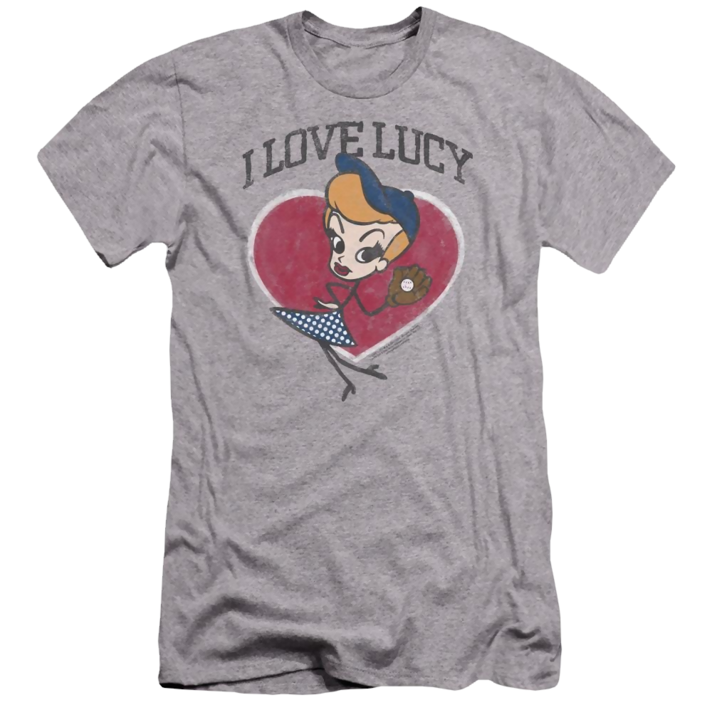I Love Lucy Baseball Diva Men's Premium Slim Fit T-Shirt Men's Premium Slim Fit T-Shirt I Love Lucy   