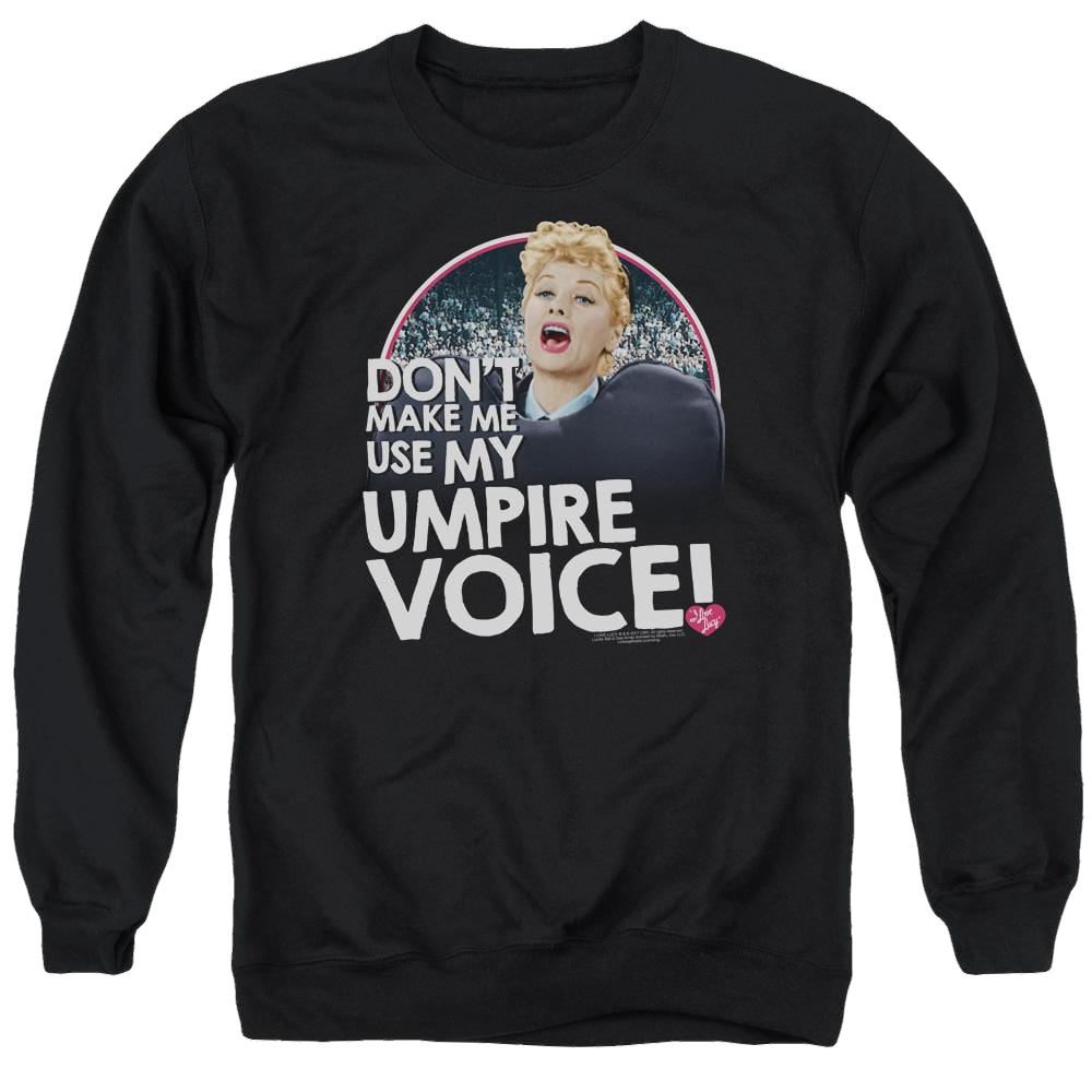 I Love Lucy Umpire Men's Crewneck Sweatshirt Men's Crewneck Sweatshirt I Love Lucy   