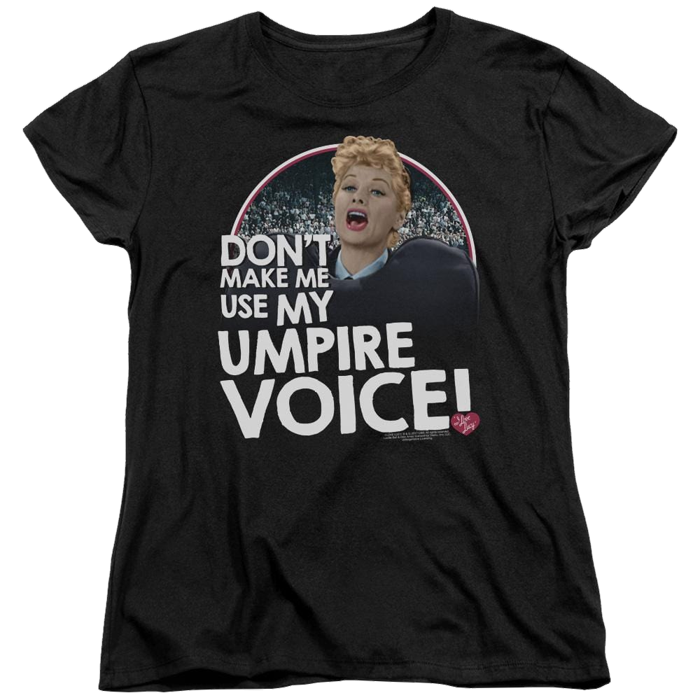I Love Lucy Umpire Women's T-Shirt Women's T-Shirt I Love Lucy   