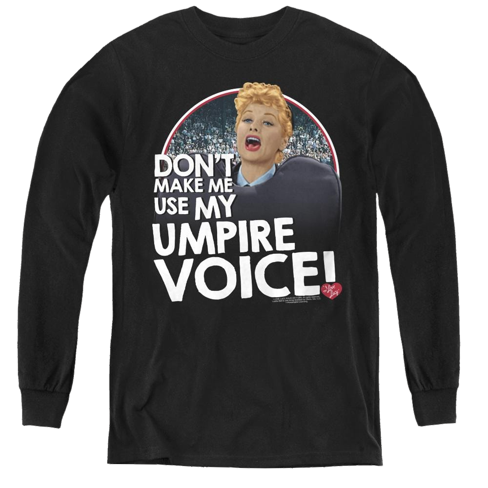I Love Lucy Umpire - Youth Long Sleeve T-Shirt Youth Long Sleeve T-Shirt I Love Lucy   