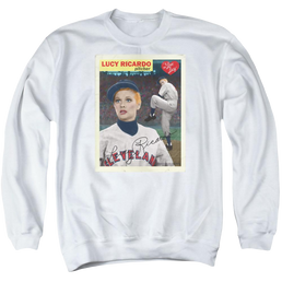 I Love Lucy Trading Card Men's Crewneck Sweatshirt Men's Crewneck Sweatshirt I Love Lucy   