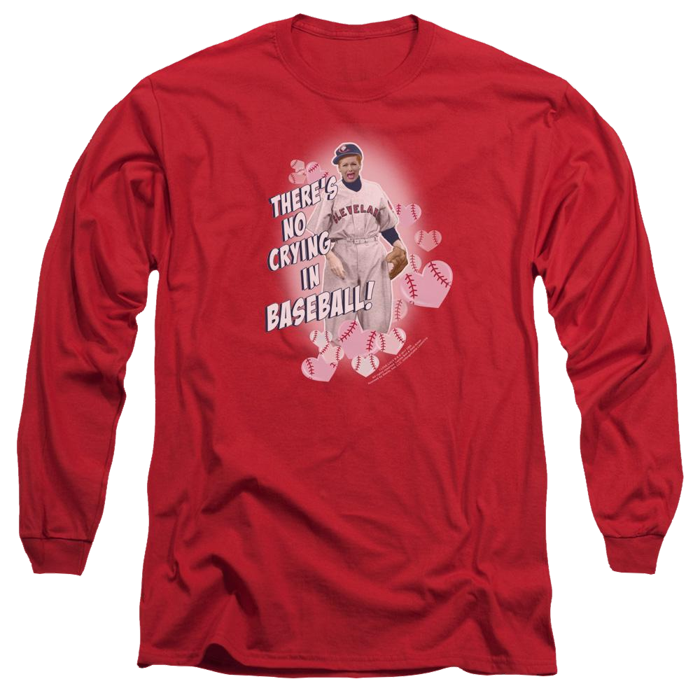 I Love Lucy No Crying In Baseball Men's Long Sleeve T-Shirt Men's Long Sleeve T-Shirt I Love Lucy   