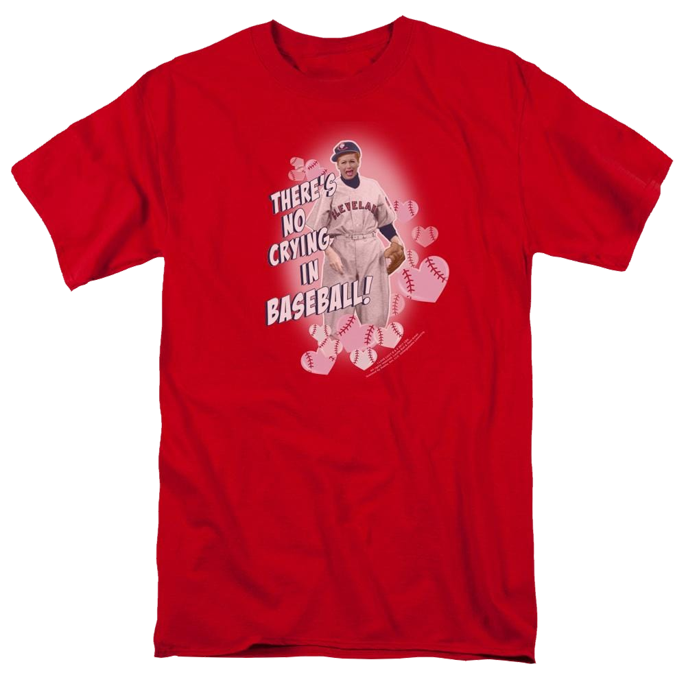 I Love Lucy No Crying In Baseball Men's Regular Fit T-Shirt Men's Regular Fit T-Shirt I Love Lucy   