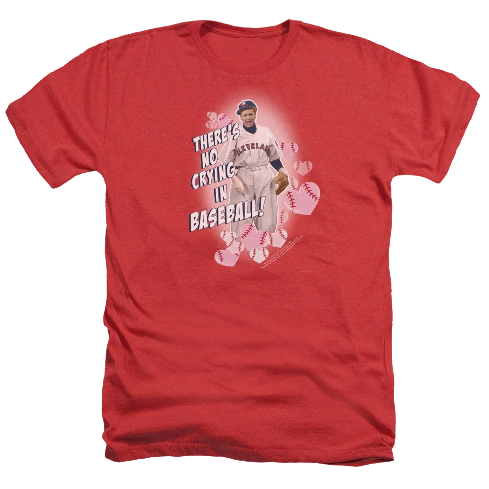 I Love Lucy No Crying In Baseball Men's Heather T-Shirt Men's Heather T-Shirt I Love Lucy   
