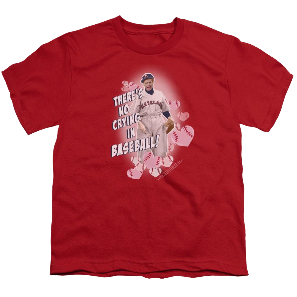 I Love Lucy No Crying In Baseball Youth T-Shirt (Ages 8-12) Youth T-Shirt (Ages 8-12) I Love Lucy   