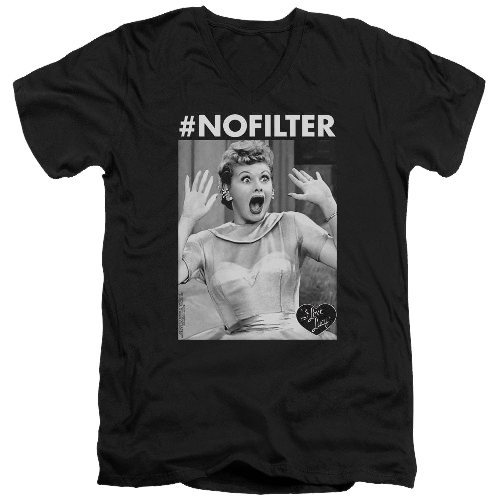 I Love Lucy No Filter - Men's V-Neck T-Shirt Men's V-Neck T-Shirt I Love Lucy   