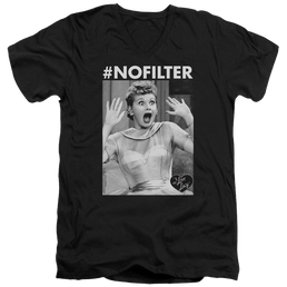 I Love Lucy No Filter - Men's V-Neck T-Shirt Men's V-Neck T-Shirt I Love Lucy   