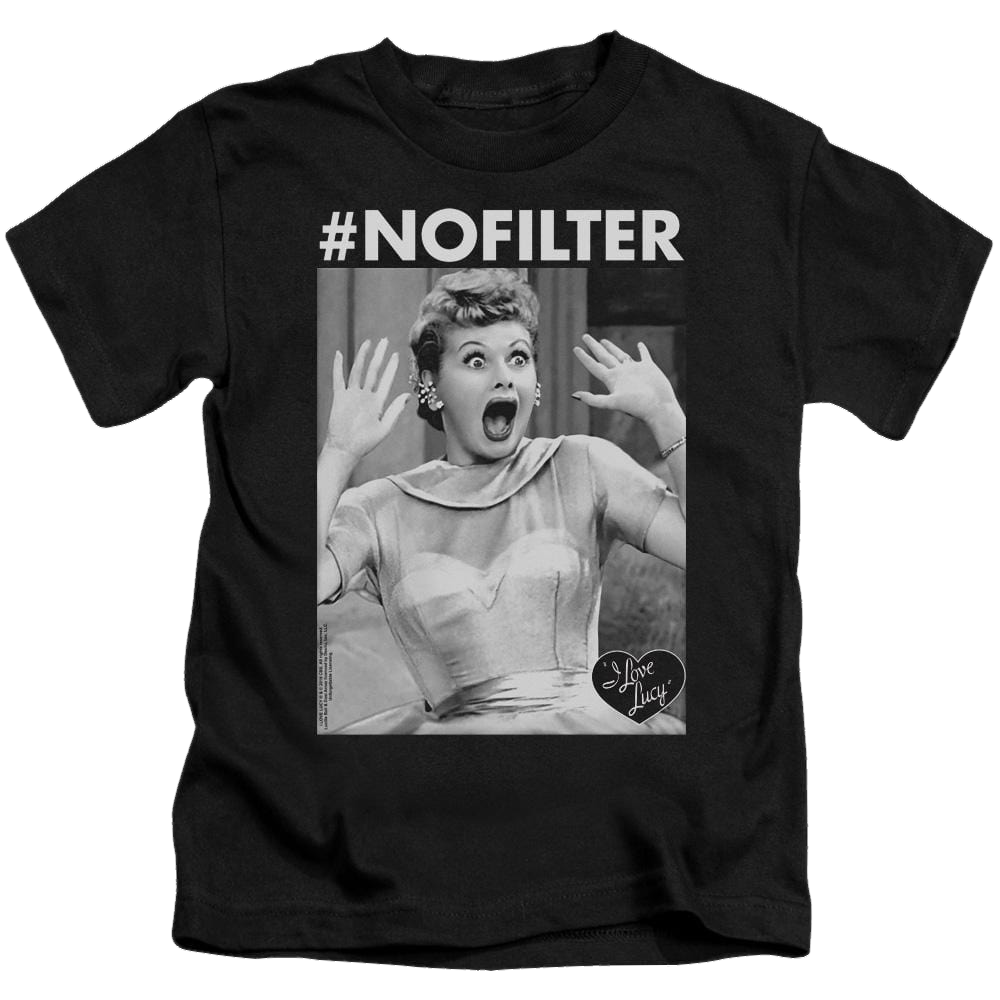 I Love Lucy No Filter - Kid's T-Shirt Kid's T-Shirt (Ages 4-7) I Love Lucy   