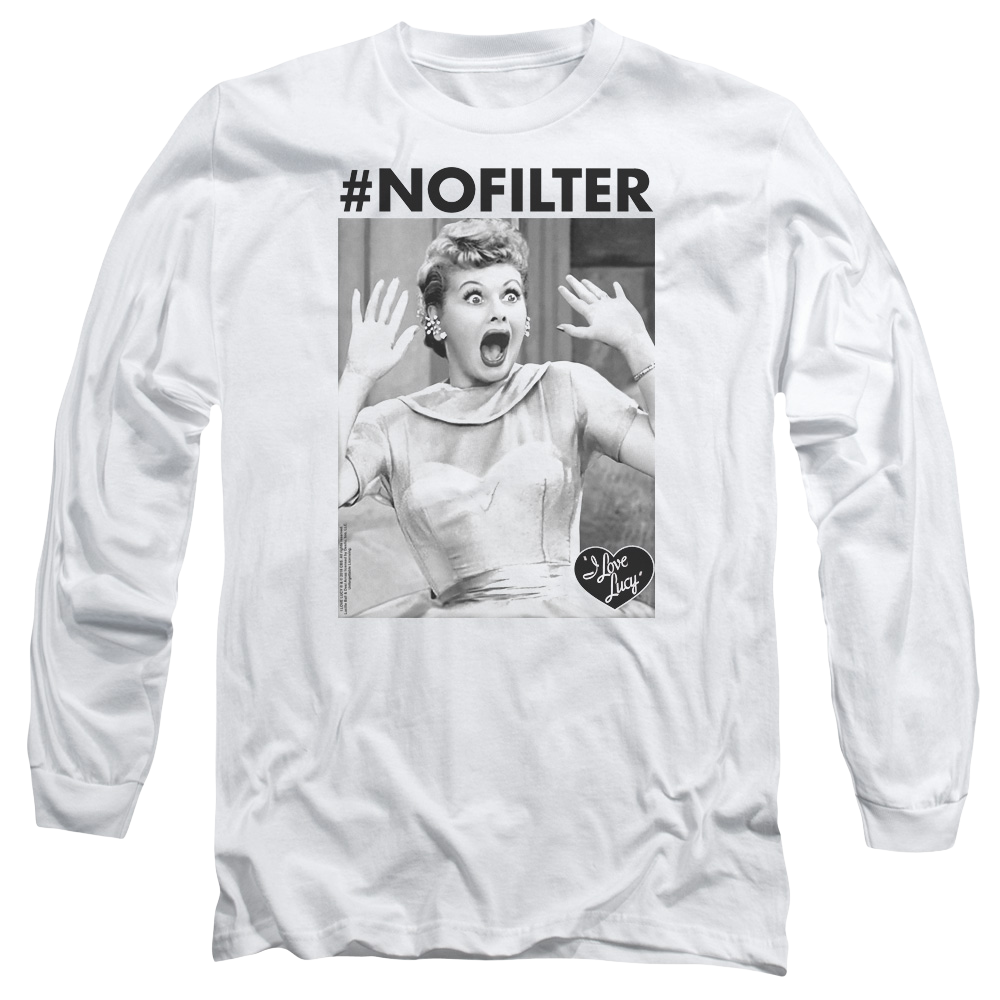 I Love Lucy No Filter Men's Long Sleeve T-Shirt Men's Long Sleeve T-Shirt I Love Lucy   